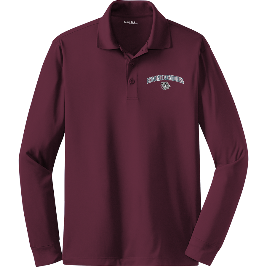 EDMOND MEMORIAL HIGH SCHOOL BULLDOGS <span class="pdp-name-mascot">EDMOND MEMORIAL BULLDOGS</span> Sport-Tek Men's Long Sleeve Micropique Sport-Wick Polo