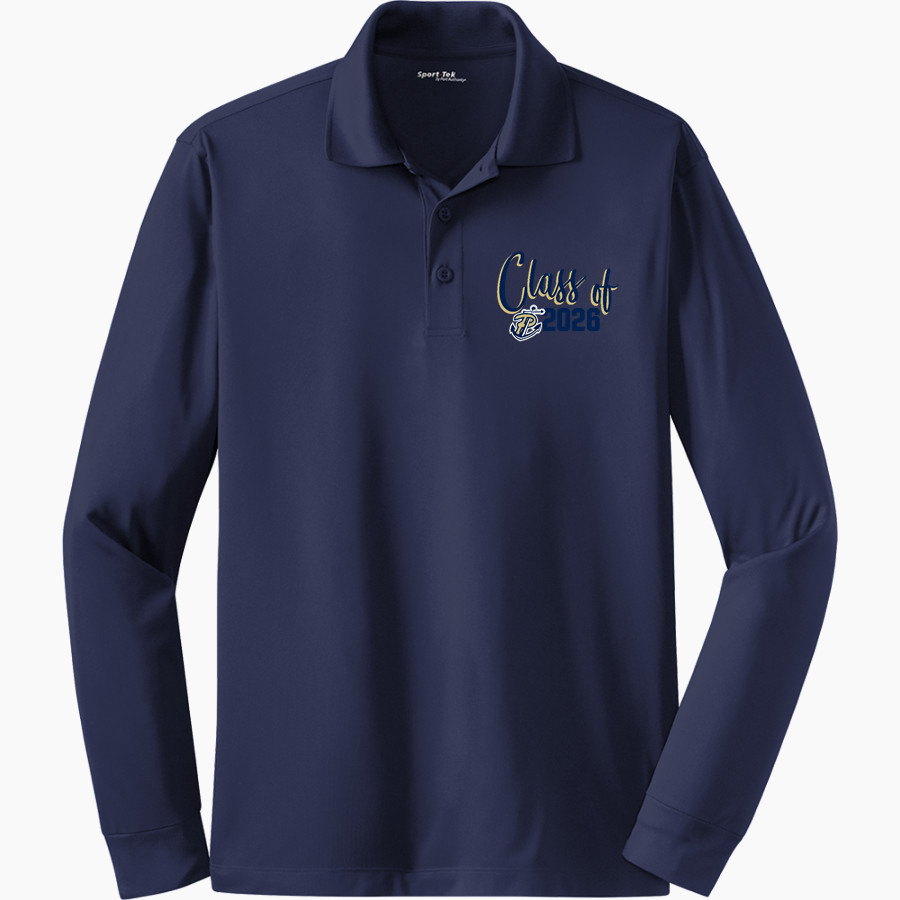 PEARL HIGH SCHOOL PIRATES <span class="pdp-name-mascot">PEARL PIRATES</span> Sport-Tek Men's Long Sleeve Micropique Sport-Wick Polo