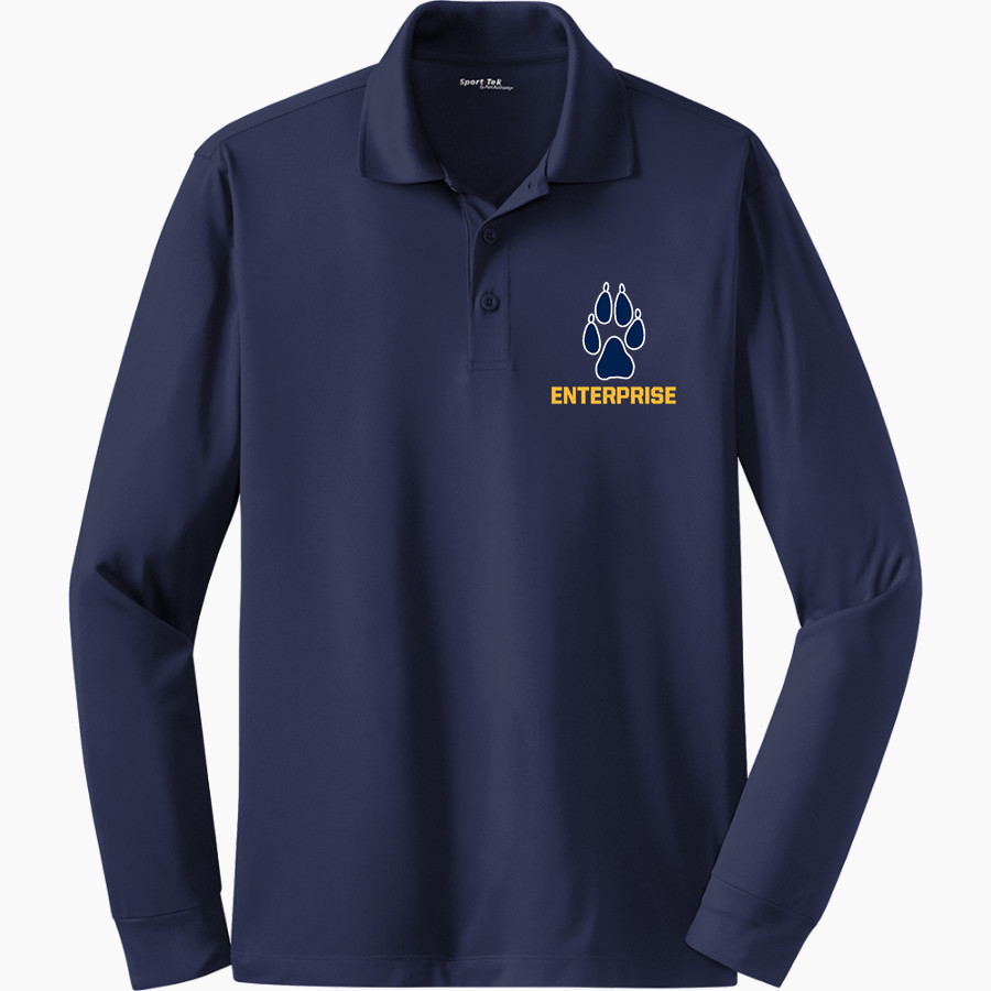 ENTERPRISE HIGH SCHOOL WOLVES Sport-Tek Men's Long Sleeve Micropique Sport-Wick Polo