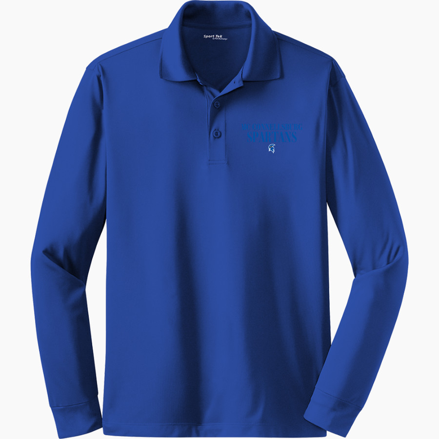 MC CONNELLSBURG HIGH SCHOOL SPARTANS <span class="pdp-name-mascot">MC CONNELLSBURG SPARTANS</span> Sport-Tek Men's Long Sleeve Micropique Sport-Wick Polo