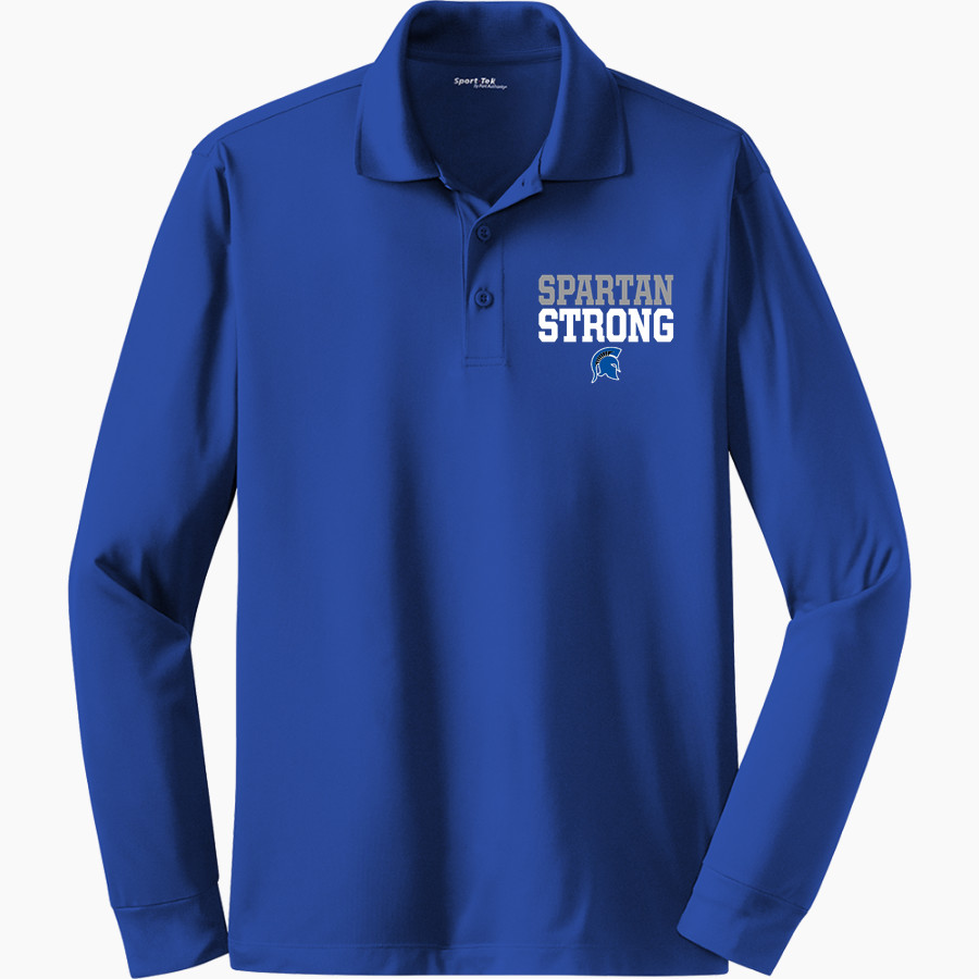 CENTENNIAL HIGH SCHOOL SPARTANS <span class="pdp-name-mascot">CENTENNIAL SPARTANS</span> Sport-Tek Men's Long Sleeve Micropique Sport-Wick Polo