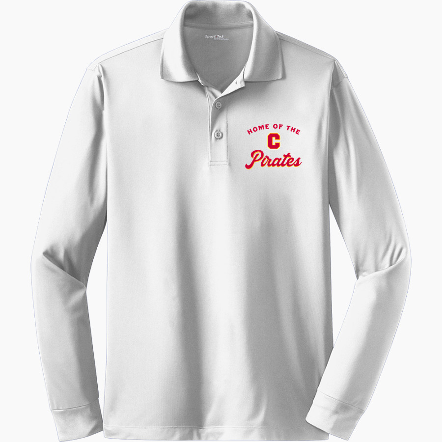 COFFEEVILLE HIGH SCHOOL PIRATES Sport-Tek Men's Long Sleeve Micropique Sport-Wick Polo