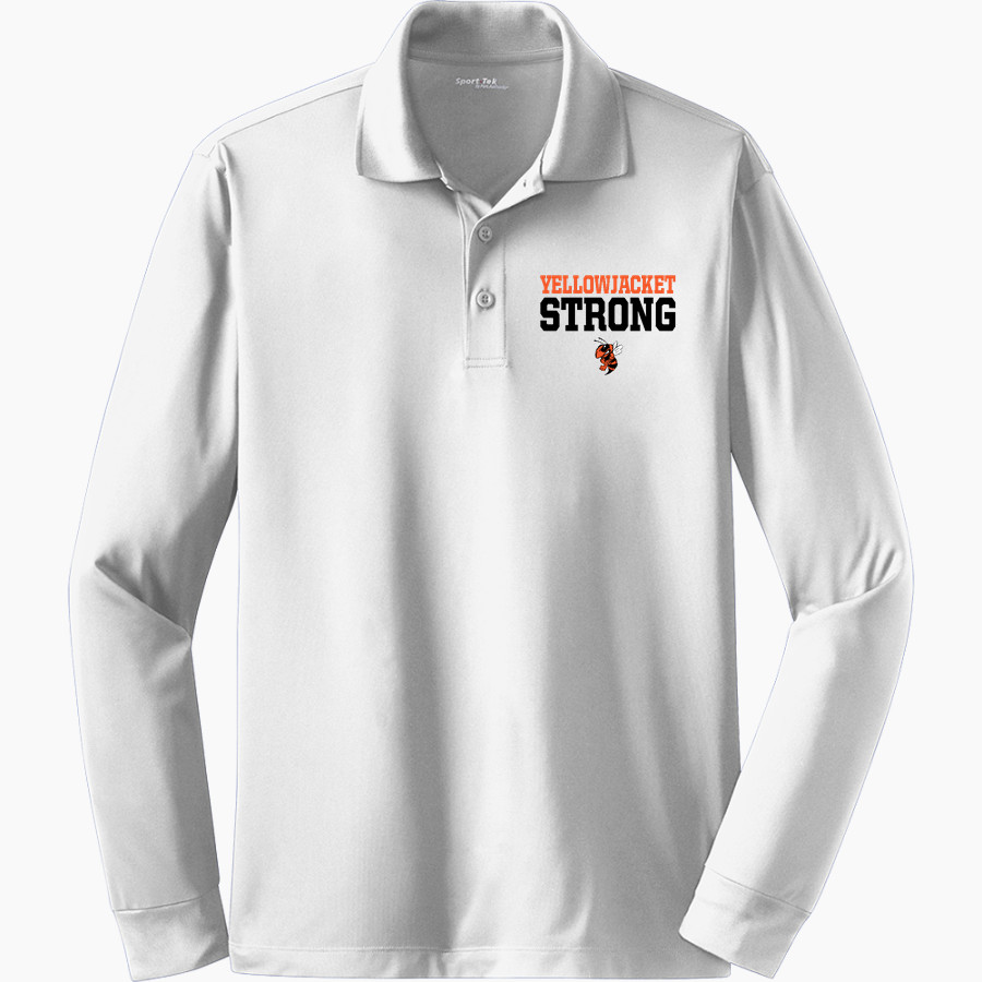 ELYSIAN FIELDS HIGH SCHOOL YELLOWJACKETS <span class="pdp-name-mascot">ELYSIAN FIELDS YELLOWJACKETS</span> Sport-Tek Men's Long Sleeve Micropique Sport-Wick Polo