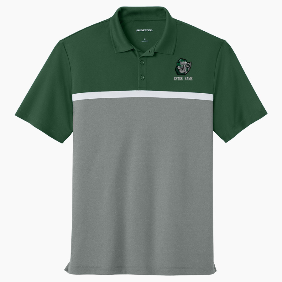 West Lutheran Warriors <span class="pdp-name-mascot">West Lutheran Warriors</span> Sport-Tek UV Micropique Colorblock Polo