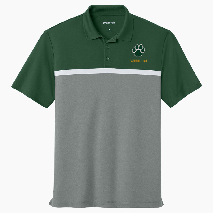 Catholic High home of the Cubs <span class="pdp-name-mascot">Catholic High Cubs</span> Sport-Tek UV Micropique Colorblock Polo