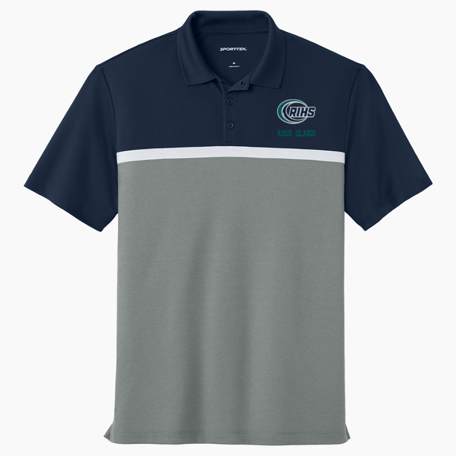 River Islands Riptide <span class="pdp-name-mascot">River Islands Academy Riptide</span> Sport-Tek UV Micropique Colorblock Polo