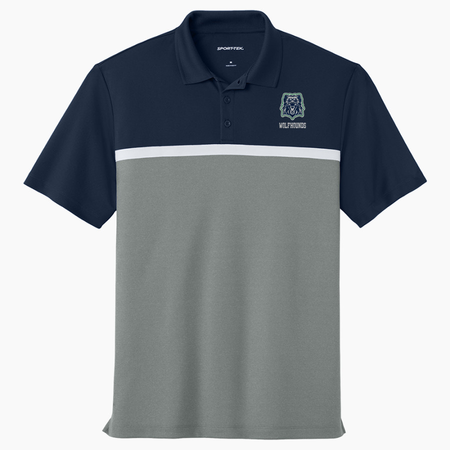 St. Patrick's Academy Wolfhounds <span class="pdp-name-mascot">Great Falls Central Catholic H S Mustangs</span> Sport-Tek UV Micropique Colorblock Polo