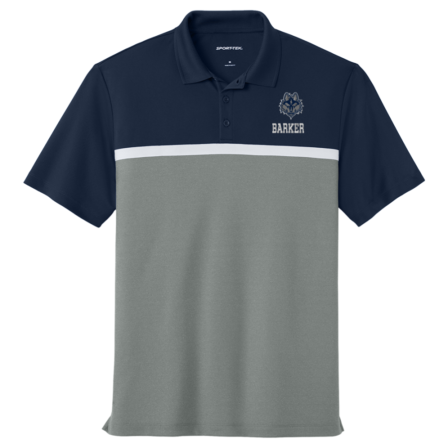 Barker Wolves <span class="pdp-name-mascot">Barker Wolves</span> Sport-Tek UV Micropique Colorblock Polo