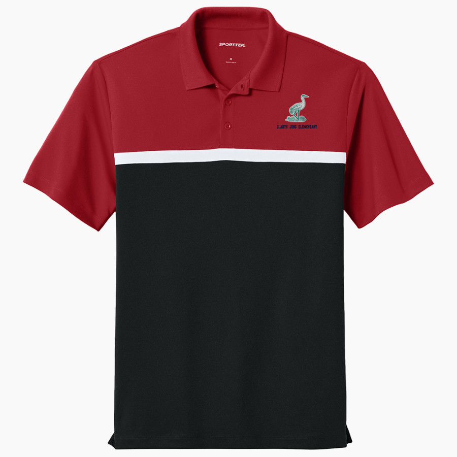 Gladys Jung Elementary Elementary <span class="pdp-name-mascot">Gladys Jung Elementary Elementary</span> Sport-Tek UV Micropique Colorblock Polo