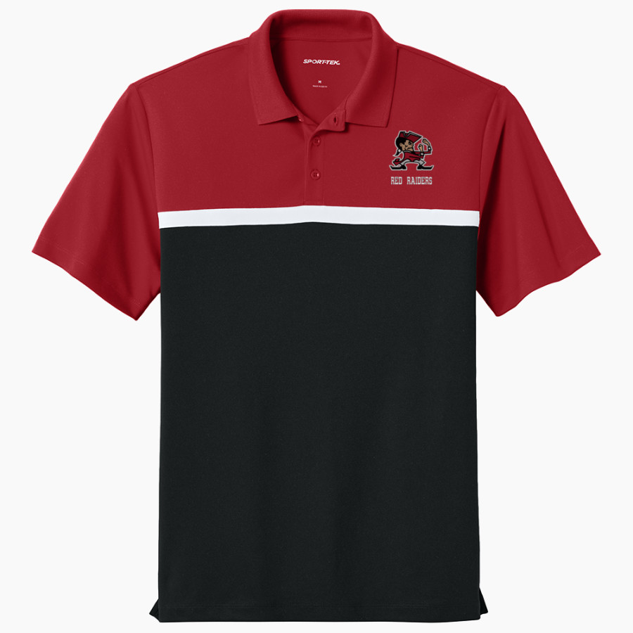 Pulaski Red Raiders <span class="pdp-name-mascot">Pulaski Red Reaiders</span> Sport-Tek UV Micropique Colorblock Polo
