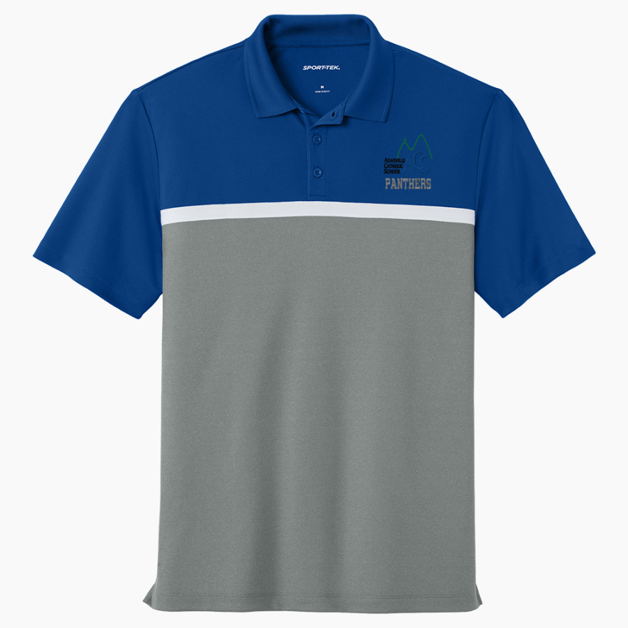 Asheville Catholic School Asheville Catholic <span class="pdp-name-mascot">Asheville Catholic School</span> Sport-Tek UV Micropique Colorblock Polo