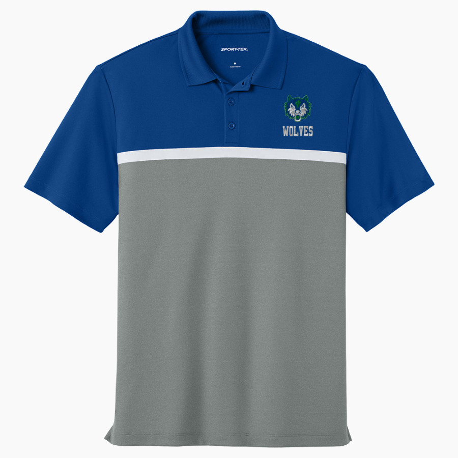 PCRHS Wolves Official Sideline Store <span class="pdp-name-mascot">PROVIDENCE CRISTO REY WOLVES</span> Sport-Tek UV Micropique Colorblock Polo