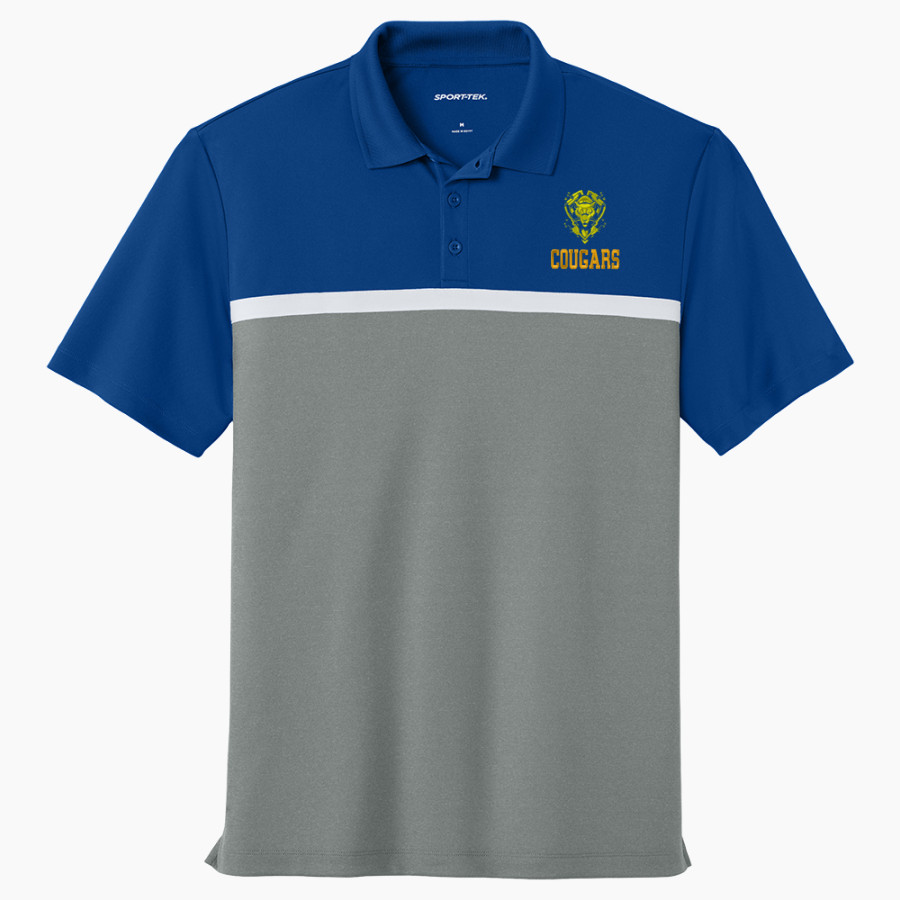 Jefferson Cougars <span class="pdp-name-mascot">Jefferson Cougars</span> Sport-Tek UV Micropique Colorblock Polo