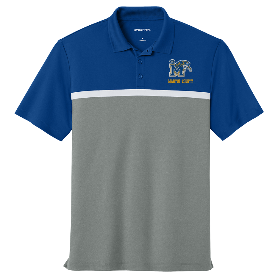 MARTIN COUNTY HIGH SCHOOL TIGERS <span class="pdp-name-mascot">MARTIN COUNTY TIGERS</span> Sport-Tek UV Micropique Colorblock Polo