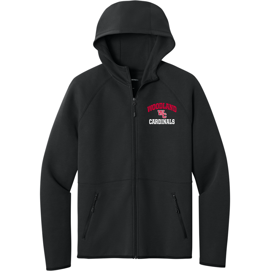 WOODLAND CHRISTIAN SCHOOL CARDINALS <span class="pdp-name-mascot">WOODLAND CARDINALS</span> Sport-Tek Men's Contrast Full-Zip Hoodie