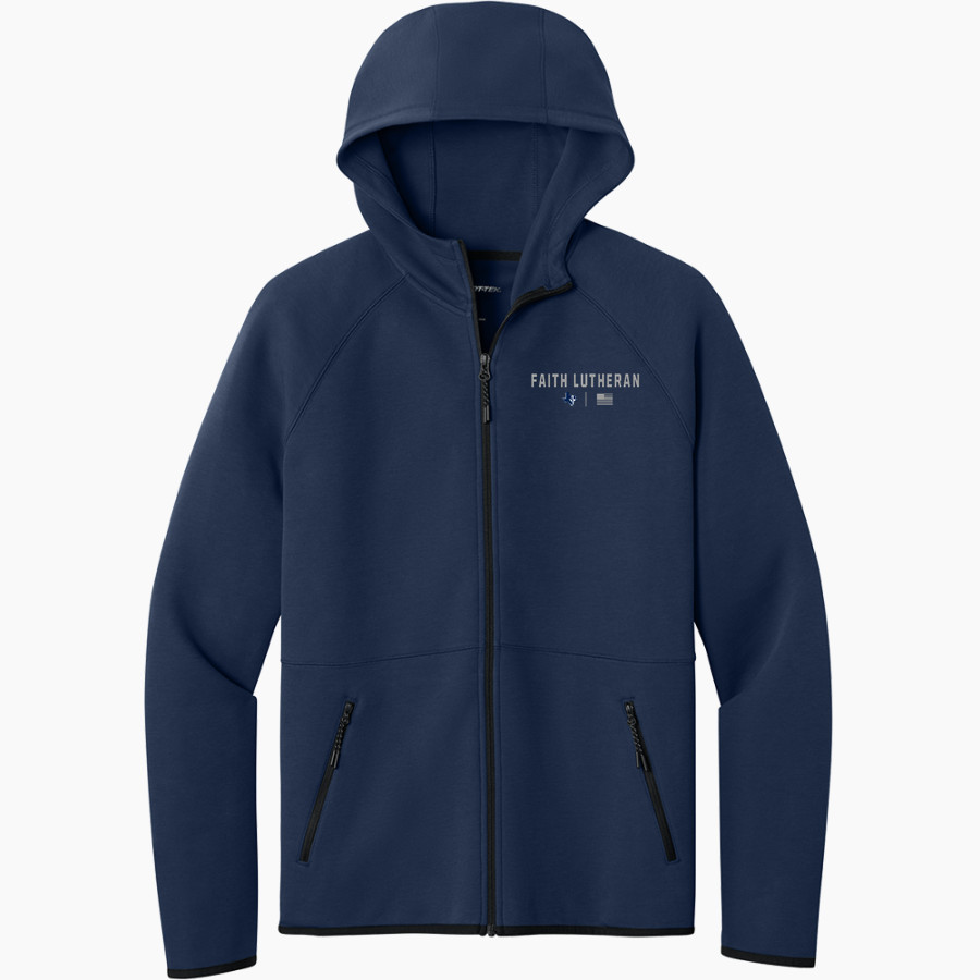 Faith Lutheran Falcons <span class="pdp-name-mascot">Faith Lutheran High School Falcons</span> Sport-Tek Men's Contrast Full-Zip Hoodie