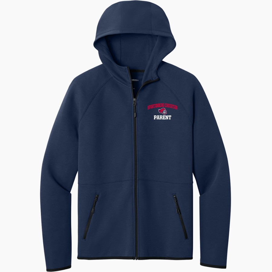 SPARTANBURG CHRISTIAN ACADEMY WARRIORS <span class="pdp-name-mascot">SPARTANBURG WARRIORS</span> Sport-Tek Men's Contrast Full-Zip Hoodie