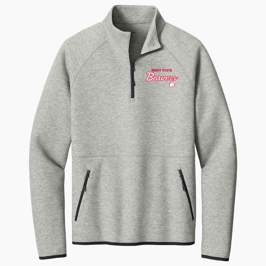 Minot State Beavers <span class="pdp-name-mascot">Minot State Beavers</span> Sport-Tek Men's Contrast 1/4-Zip