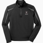 Westbrook Warriors Sport-Tek Men's Sport-Wick Stretch 1/2-Zip Colorblock Pullover Front Thumbnail