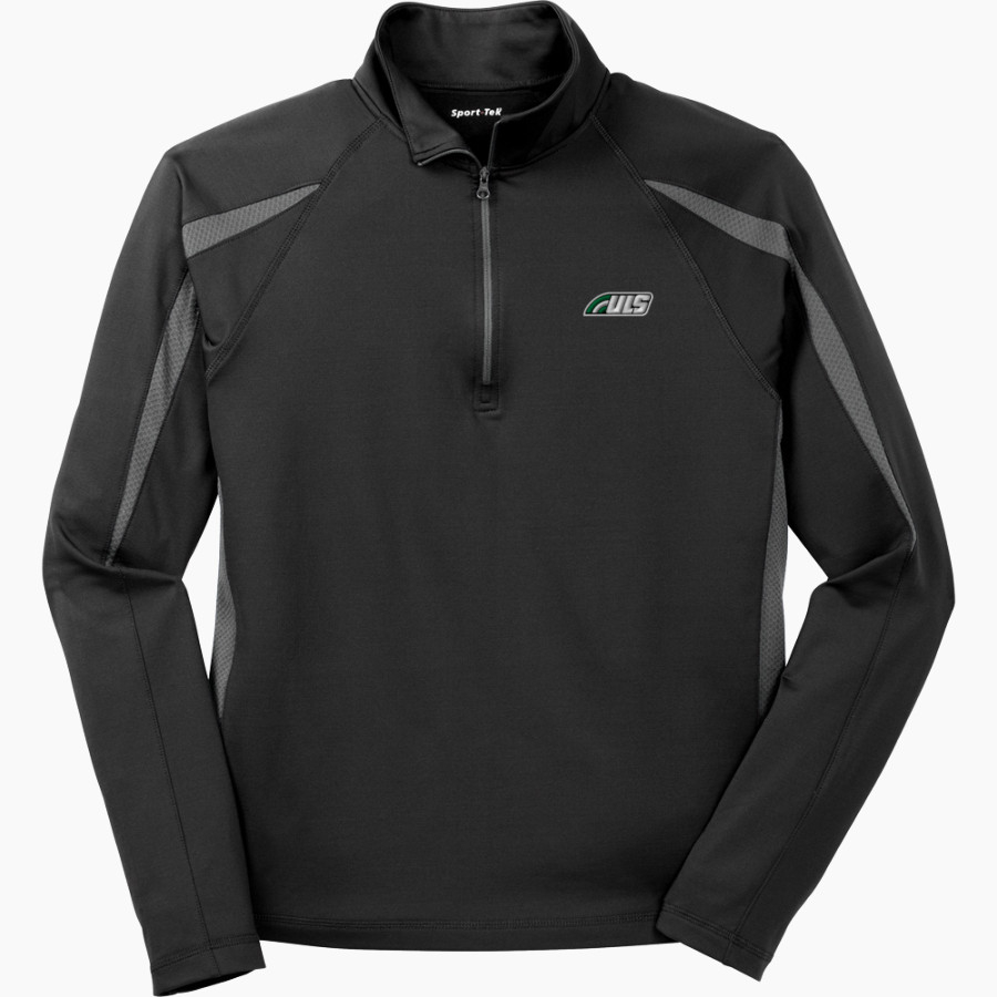 ULS Jr. Bows Sport-Tek Men's Sport-Wick Stretch 1/2-Zip Colorblock Pullover