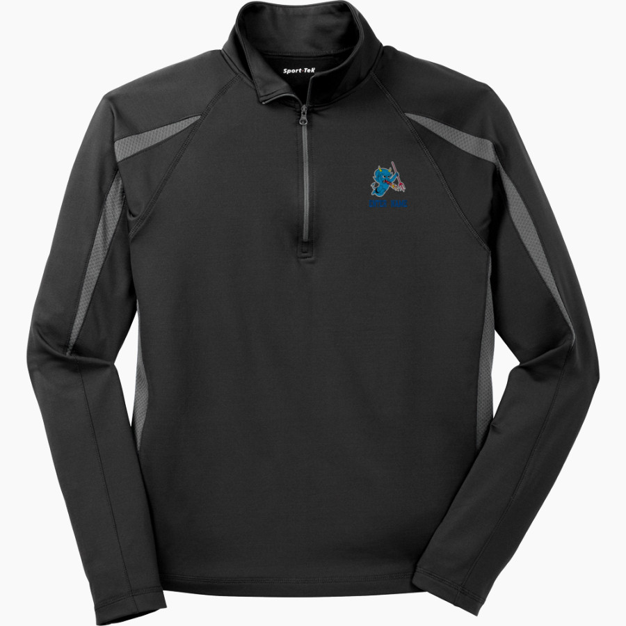 Roscoe Blue Devils Sport-Tek Men's Sport-Wick Stretch 1/2-Zip Colorblock Pullover