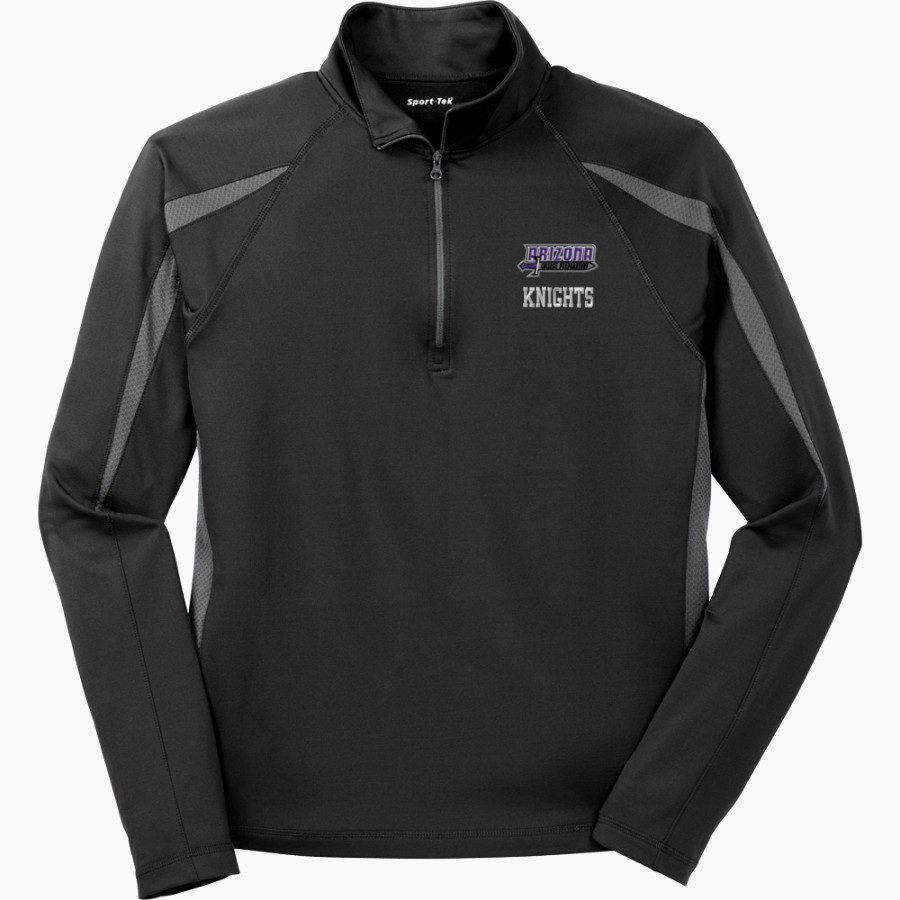 Arizona College Prep H.S Knights <span class="pdp-name-mascot">Arizona College Prep H.S. Knights</span> Sport-Tek Men's Sport-Wick Stretch 1/2-Zip Colorblock Pullover