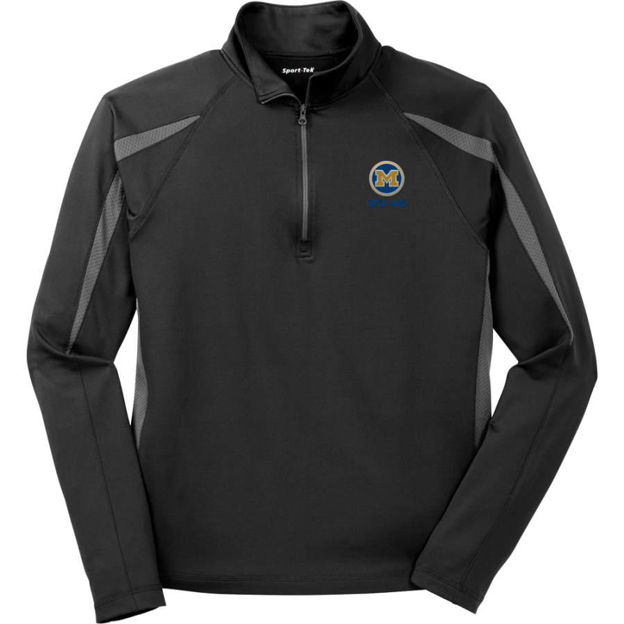 Mitchell Bluejackets <span class="pdp-name-mascot">Mitchell High School Bluejackets</span> Sport-Tek Men's Sport-Wick Stretch 1/2-Zip Colorblock Pullover