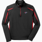 PARAGOULD HIGH SCHOOL RAMS Sport-Tek Men's Sport-Wick Stretch 1/2-Zip Colorblock Pullover Front Thumbnail