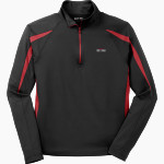 Jamesville DeWitt Red Rams <span class="pdp-name-mascot">Jamesville DeWitt Red Rams or JD Red Rams</span> Sport-Tek Men's Sport-Wick Stretch 1/2-Zip Colorblock Pullover Front Thumbnail