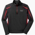 Bryn Athyn College The Official Store of the Lions <span class="pdp-name-mascot">Bryn Athyn College Lions</span> Sport-Tek Men's Sport-Wick Stretch 1/2-Zip Colorblock Pullover Front Thumbnail