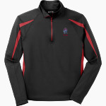 PIEDMONT CHRISTIAN SCHOOL CRUSADERS Sport-Tek Men's Sport-Wick Stretch 1/2-Zip Colorblock Pullover Front Thumbnail