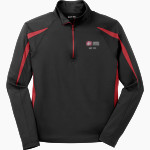 Minot State Beavers <span class="pdp-name-mascot">Minot State Beavers</span> Sport-Tek Men's Sport-Wick Stretch 1/2-Zip Colorblock Pullover Front Thumbnail