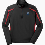 Wisconsin Lutheran Vikings <span class="pdp-name-mascot">Wisconsin Lutheran Vikings</span> Sport-Tek Men's Sport-Wick Stretch 1/2-Zip Colorblock Pullover Front Thumbnail
