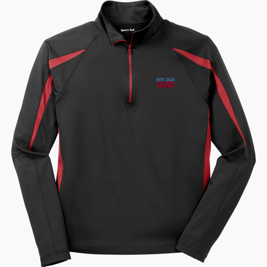 SOUTH SALEM HIGH SCHOOL SAXONS <span class="pdp-name-mascot">SOUTH SALEM SAXONS</span> Sport-Tek Men's Sport-Wick Stretch 1/2-Zip Colorblock Pullover