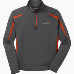 Sabot School Sabot School <span class="pdp-name-mascot">STONY POINT SCHOOL</span> Sport-Tek Men's Sport-Wick Stretch 1/2-Zip Colorblock Pullover Front Thumbnail