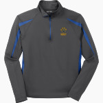 Mercy High School Tigers Online Store Sport-Tek Men's Sport-Wick Stretch 1/2-Zip Colorblock Pullover Front Thumbnail