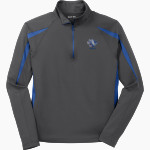 Janesville Craig Cougars Sport-Tek Men's Sport-Wick Stretch 1/2-Zip Colorblock Pullover Front Thumbnail
