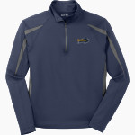 Elm Creek Buffaloes <span class="pdp-name-mascot">Elm Creek Buffaloes</span> Sport-Tek Men's Sport-Wick Stretch 1/2-Zip Colorblock Pullover Front Thumbnail