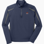 Glenn Grizzlies <span class="pdp-name-mascot">Tom Glenn Grizzlies</span> Sport-Tek Men's Sport-Wick Stretch 1/2-Zip Colorblock Pullover Front Thumbnail