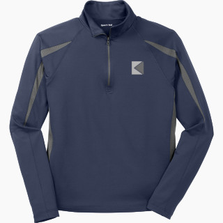Sport-Tek Men's Sport-Wick Stretch 1/2-Zip Colorblock Pullover