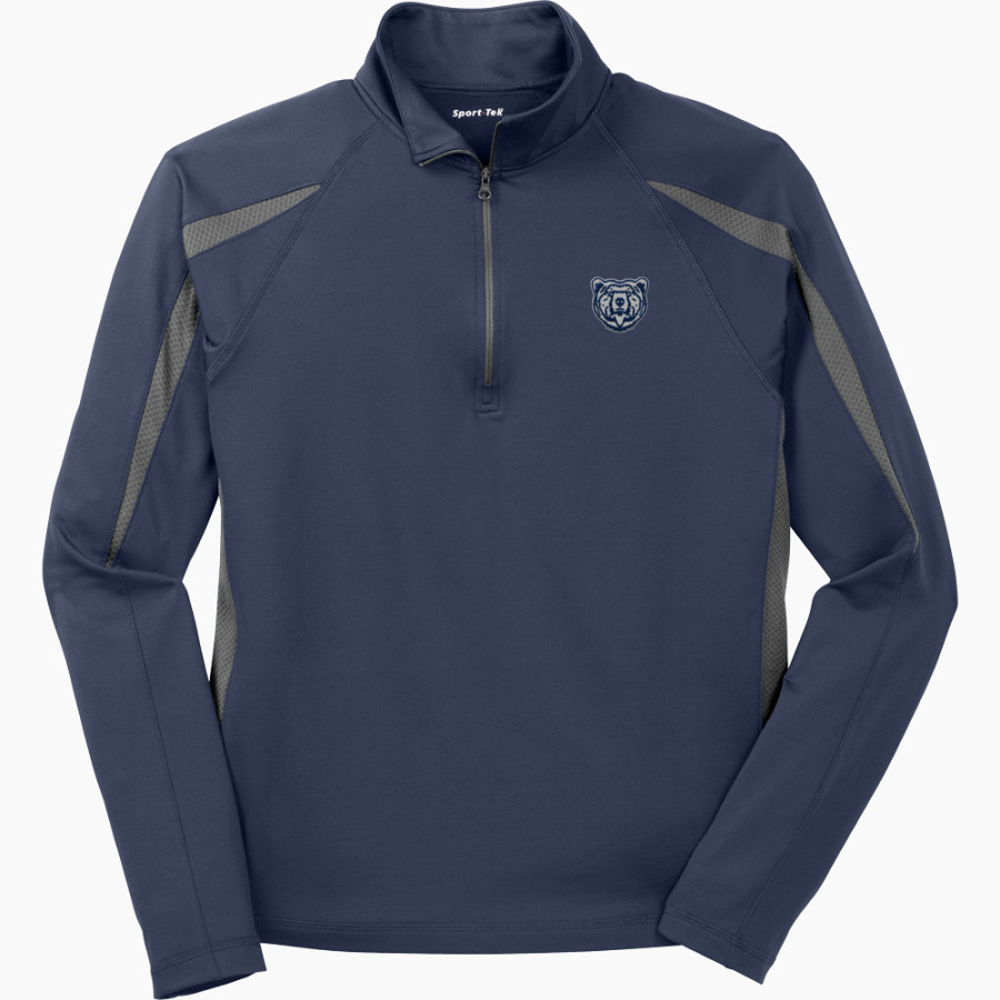 Summit Bears <span class="pdp-name-mascot">Summit Charter School Bears</span> Sport-Tek Men's Sport-Wick Stretch 1/2-Zip Colorblock Pullover