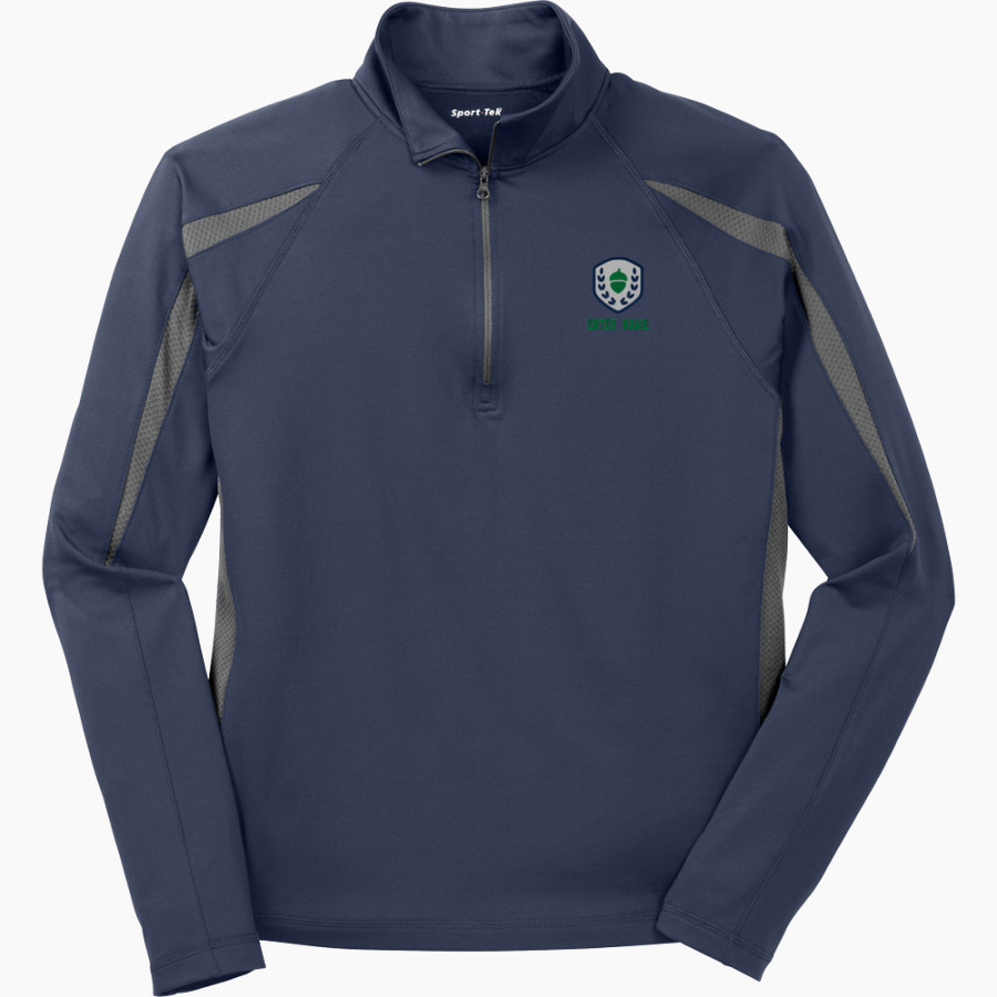 Great Oaks Academy Great Oaks Academy <span class="pdp-name-mascot">Great Oaks Academy</span> Sport-Tek Men's Sport-Wick Stretch 1/2-Zip Colorblock Pullover