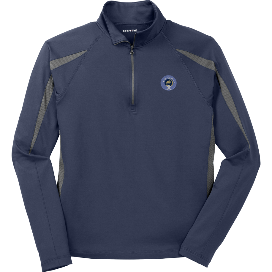 Annie Fisher Montessori Jayhawks <span class="pdp-name-mascot">Annie Fisher Montessori Magnet School Jayhawks</span> Sport-Tek Men's Sport-Wick Stretch 1/2-Zip Colorblock Pullover