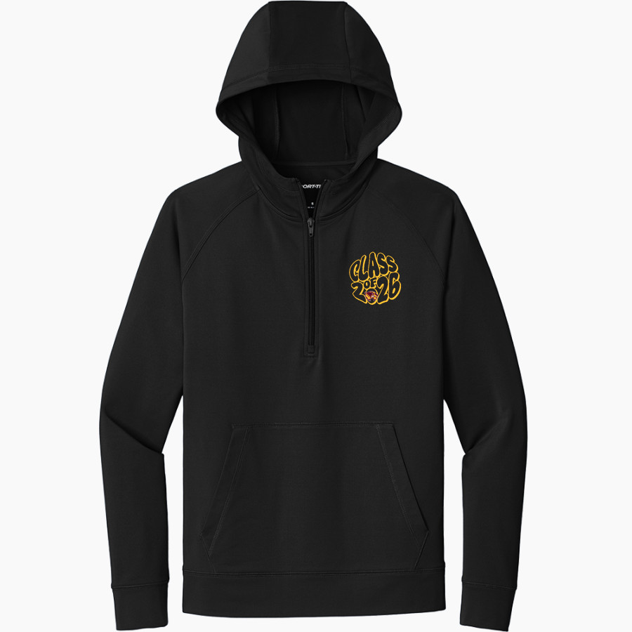 Au Gres-Sims HIGH SCHOOL WOLVERINES Sport-Tek Men's Sport-Wick Stretch 1/2-Zip Hoodie