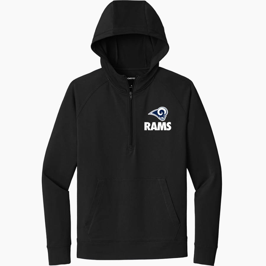 Legacy Rams Sport-Tek Men's Sport-Wick Stretch 1/2-Zip Hoodie