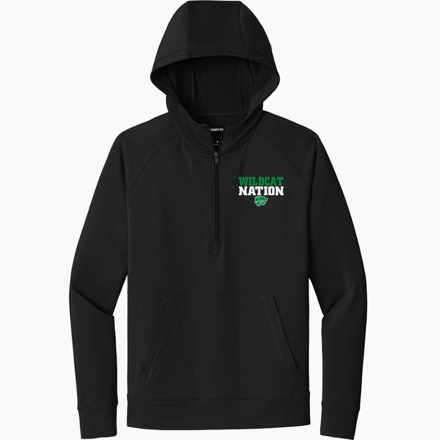 MAYFIELD HIGH SCHOOL WILDCATS <span class="pdp-name-mascot">MAYFIELD WILDCATS</span> Sport-Tek Men's Sport-Wick Stretch 1/2-Zip Hoodie