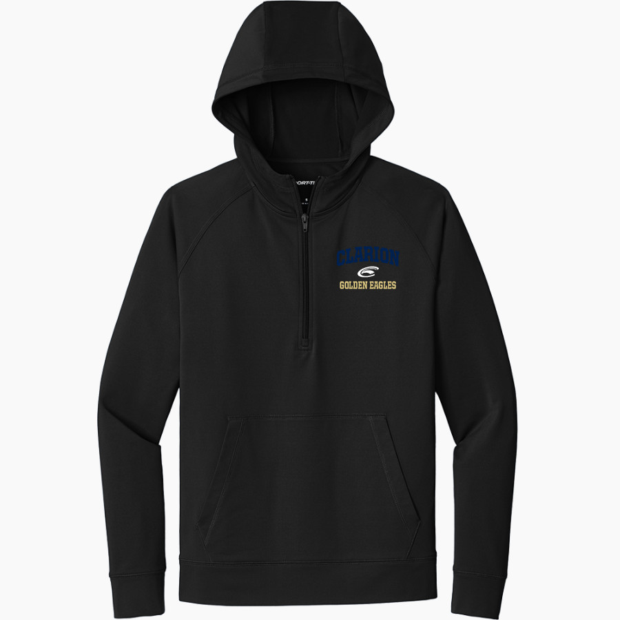 Clarion Golden Eagles <span class="pdp-name-mascot">Clarion - Penn West University Golden Eagles</span> Sport-Tek Men's Sport-Wick Stretch 1/2-Zip Hoodie