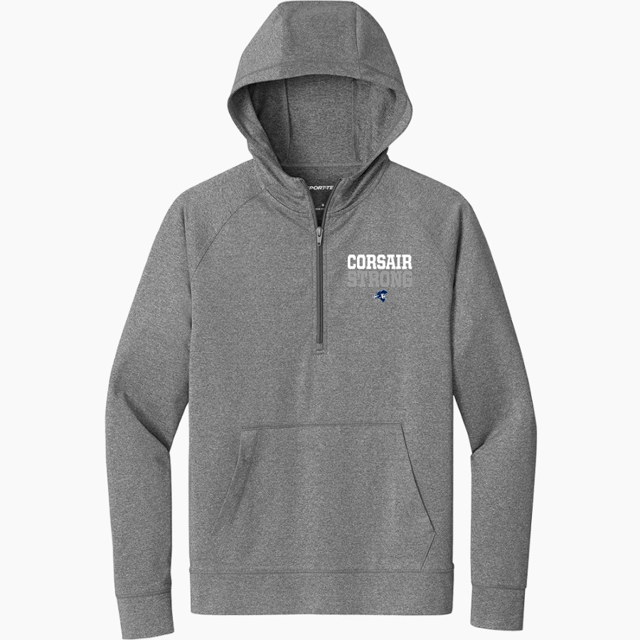Santa Monica Corsairs <span class="pdp-name-mascot">Santa Monica College Corsairs</span> Sport-Tek Men's Sport-Wick Stretch 1/2-Zip Hoodie