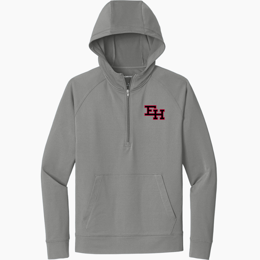 East Hartford Middle School <span class="pdp-name-mascot">East Hartford Falcons</span> Sport-Tek Men's Sport-Wick Stretch 1/2-Zip Hoodie