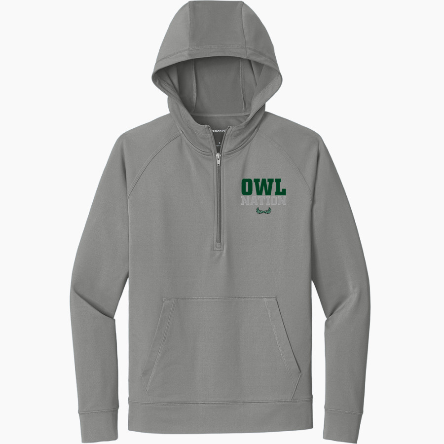 Mid-Pacific Owls <span class="pdp-name-mascot">Mid-Pacific Owls</span> Sport-Tek Men's Sport-Wick Stretch 1/2-Zip Hoodie